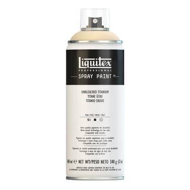 Liquitex peinture acrylique en aérosol, 400ML, Titane Écru (produit en gros plan sur fond blanc)