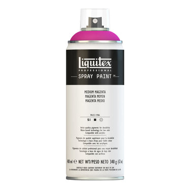 Liquitex peinture acrylique en aérosol, 400ML, Magenta Moyen (produit en gros plan sur fond blanc)