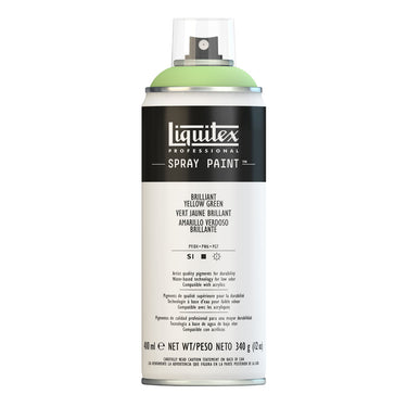 Liquitex peinture acrylique en aérosol, 400ML, Vert Jaune Éclatant (produit en gros plan sur fond blanc)