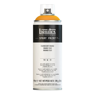 Liquitex peinture acrylique en aérosol, 400ML, Orange Fluorescent (produit en gros plan sur fond blanc)