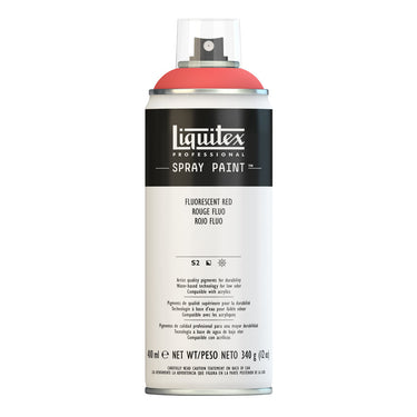 Liquitex peinture acrylique en aérosol, 400ML, Rouge Fluorescent (produit en gros plan sur fond blanc)