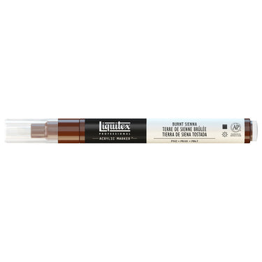 Liquitex Marqueur acrylique Terre de Sienne Brûlée - 2MM produit en gros plan sur fond blanc.