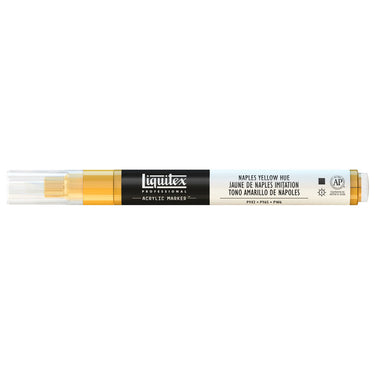 Liquitex Marqueur acrylique Jaune de Naples Imitation - 2MM produit en gros plan sur fond blanc.