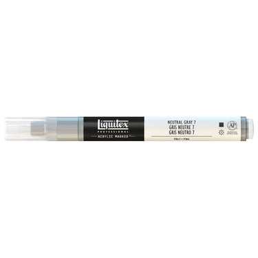 Liquitex Marqueur acrylique Gris neutre 7 - 2MM produit en gros plan sur fond blanc.