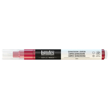 2MM Marquer Acrylicque, Carmin Quinacridone, (produit en gros plan sur fond blanc)