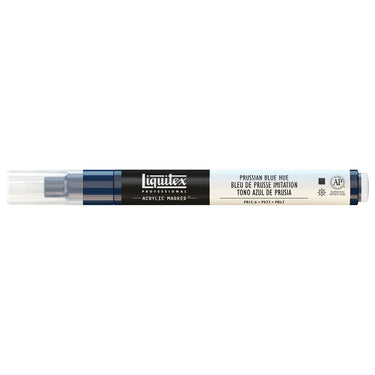 Liquitex Marqueur acrylique Bleu de Prusse Imitation - 2MM produit en gros plan sur fond blanc.