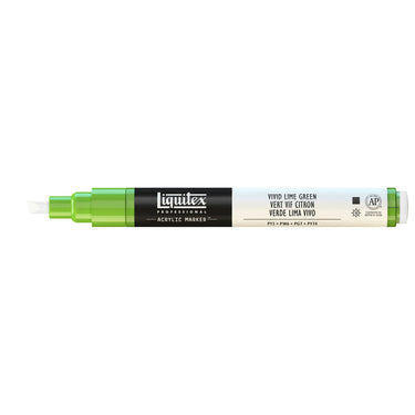 Liquitex Marqueur acrylique Vert Vif Citron - 2MM produit en gros plan sur fond blanc.