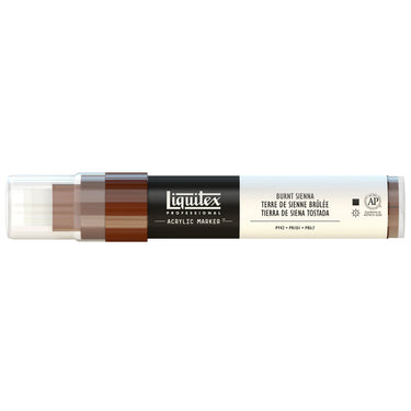 Liquitex Marqueur acrylique Terre de Sienne Brûlée - 15MM produit en gros plan sur fond blanc.