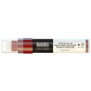 15MM Marquer Acrylicque, Rouge de Cadmium Foncé Imitation, (produit en gros plan sur fond blanc)