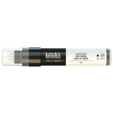 Liquitex Marqueur acrylique Noir Carbone - 15MM produit en gros plan sur fond blanc.