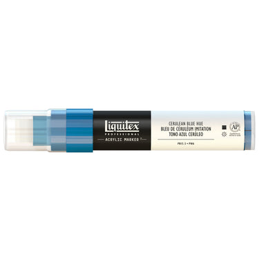 Liquitex Marqueur acrylique Bleu de Céruléum Imitation - 15MM produit en gros plan sur fond blanc.