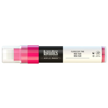 Liquitex Marqueur acrylique Rose Fluorescent - 15MM produit en gros plan sur fond blanc.
