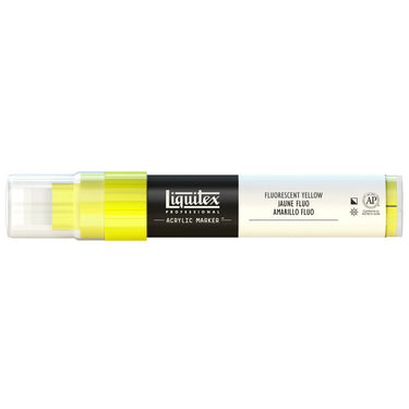 Liquitex Marqueur acrylique Jaune Fluorescent - 15MM produit en gros plan sur fond blanc.