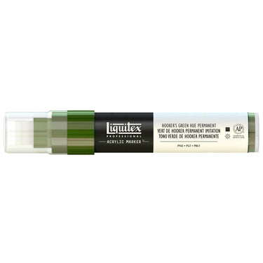 Liquitex Marqueur acrylique Vert de Hooker Permanent Imitation - 15MM produit en gros plan sur fond blanc.