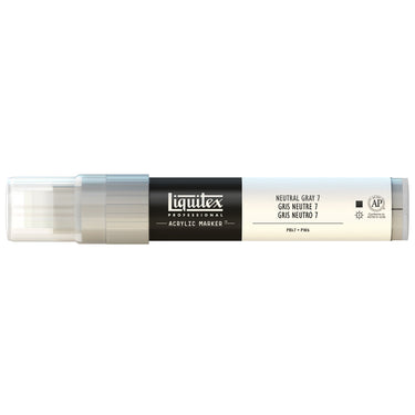 Liquitex Marqueur acrylique Gris neutre 7 - 15MM produit en gros plan sur fond blanc.