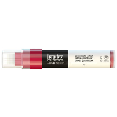 15MM Marquer Acrylicque, Carmin Quinacridone, (produit en gros plan sur fond blanc)