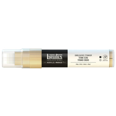 Liquitex Marqueur acrylique Titane Écru - 15MM produit en gros plan sur fond blanc.