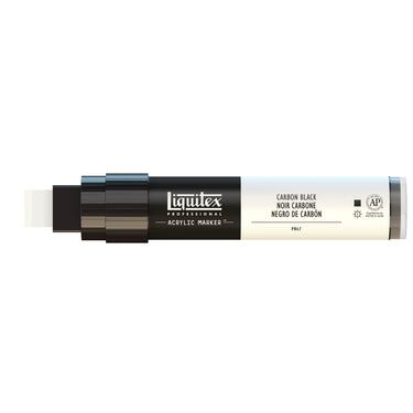 Liquitex Marqueur acrylique Noir Carbone - 15MM produit en gros plan sur fond blanc.