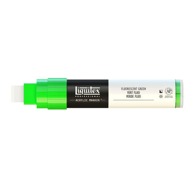 Liquitex Marqueur acrylique Vert Fluorescent - 15MM produit en gros plan sur fond blanc.