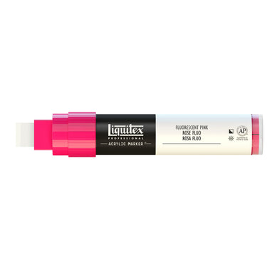 Liquitex Marqueur acrylique Rose Fluorescent - 15MM produit en gros plan sur fond blanc.