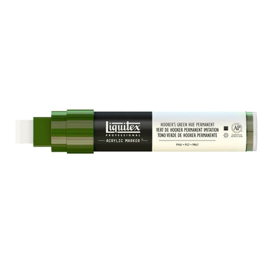 Liquitex Marqueur acrylique Vert de Hooker Permanent Imitation - 15MM produit en gros plan sur fond blanc.