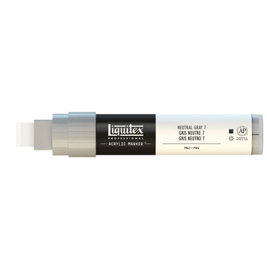 Liquitex Marqueur acrylique Gris neutre 7 - 15MM produit en gros plan sur fond blanc.
