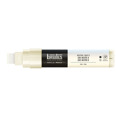 Liquitex Marqueur acrylique Gris neutre 8 - 15MM produit en gros plan sur fond blanc.