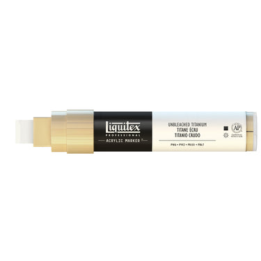 Liquitex Marqueur acrylique Titane Écru - 15MM produit en gros plan sur fond blanc.