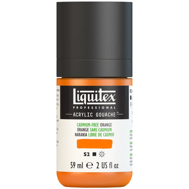 Gouache Acrylique Liquitex Orange sans Cadmium 59ML (produit en gros plan sur fond blanc)