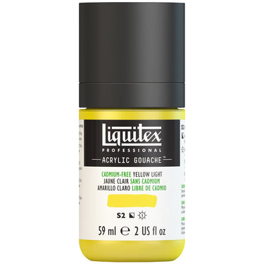 Gouache Acrylique Liquitex Jaune Clair sans Cadmium 59ML (produit en gros plan sur fond blanc)