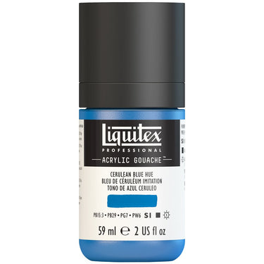 Gouache Acrylique Liquitex Bleu de Céruléum Imitation 59ML (produit en gros plan sur fond blanc)