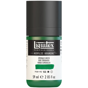 Gouache Acrylique Liquitex Vert Émeraude 59ML (produit en gros plan sur fond blanc)