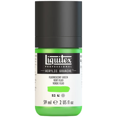 Gouache Acrylique Liquitex Vert Fluorescent 59ML (produit en gros plan sur fond blanc)