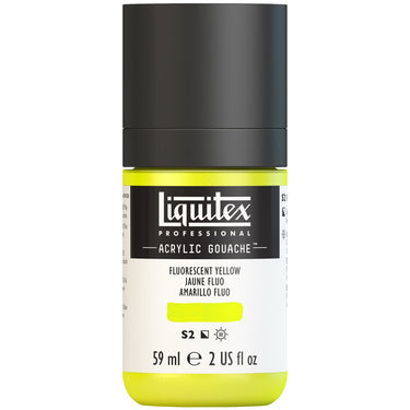Gouache Acrylique Liquitex Jaune Fluorescent 59ML (produit en gros plan sur fond blanc)