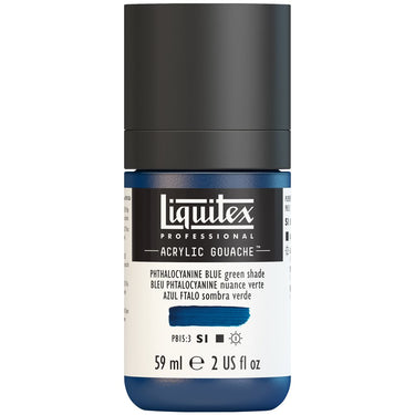 Gouache Acrylique Liquitex Bleu Phtalocyanine Nuance Verte 59ML (produit en gros plan sur fond blanc)