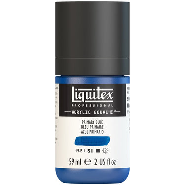 Gouache Acrylique Liquitex Bleu Primaire 59ML (produit en gros plan sur fond blanc)