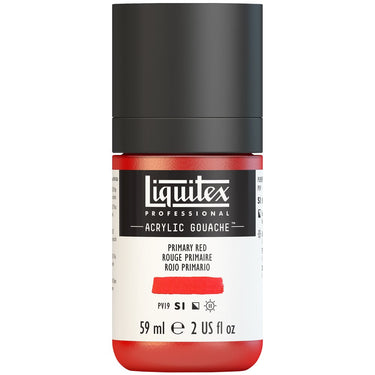 Gouache Acrylique Liquitex Rouge Primaire 59ML (produit en gros plan sur fond blanc)