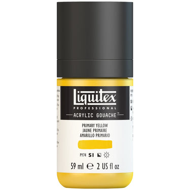 Gouache Acrylique Liquitex Jaune Primaire 59ML (produit en gros plan sur fond blanc)