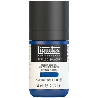 Gouache Acrylique Liquitex Bleu de Prusse Imitation 59ML (produit en gros plan sur fond blanc)