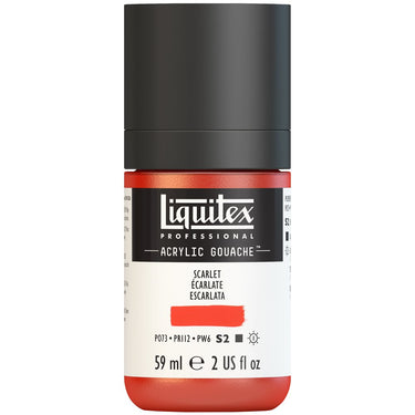 Gouache Acrylique Liquitex Écarlate 59ML (produit en gros plan sur fond blanc)