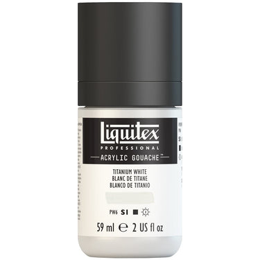 Gouache Acrylique Liquitex Blanc de Titane 59ML (produit en gros plan sur fond blanc)
