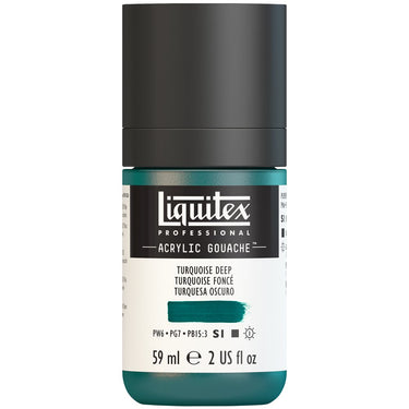Gouache Acrylique Liquitex Turquoise Foncé 59ML (produit en gros plan sur fond blanc)