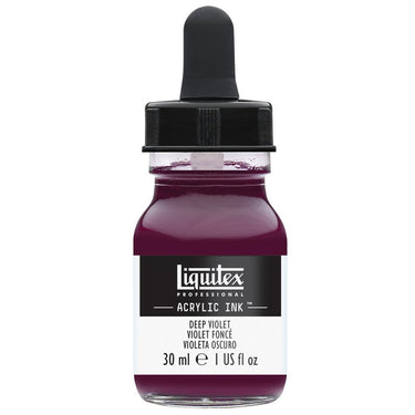 Liquitex Encres Acrylique, 30ML, Violet Foncé (produit en gros plan sur fond blanc)