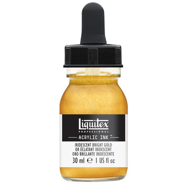 Liquitex Encres Acrylique, 30ML, Or Éclatant Iridescent (produit en gros plan sur fond blanc)