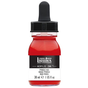 Liquitex Encres Acrylique, 30ML, Rouge Pyrrole (produit en gros plan sur fond blanc)