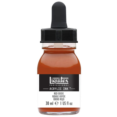 Liquitex Encres Acrylique, 30ML, Rouge Oxyde (produit en gros plan sur fond blanc)