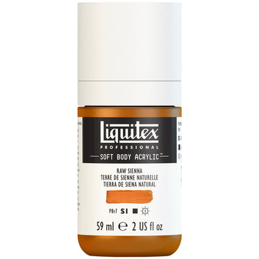 Liquitex Soft Body Flacon de 59ML, Terre de Sienne Naturelle (produit en gros plan sur fond blanc)