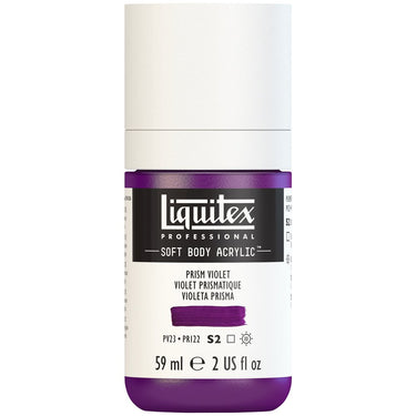 Liquitex Soft Body Flacon de 59ML, Violet Prismatique (produit en gros plan sur fond blanc)