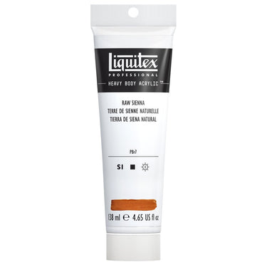 Liquitex Heavy Body Terre de Sienne Naturelle 138ML produit en gros plan sur fond blanc.