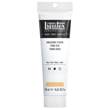Liquitex Heavy Body Titane Écru 138ML produit en gros plan sur fond blanc.